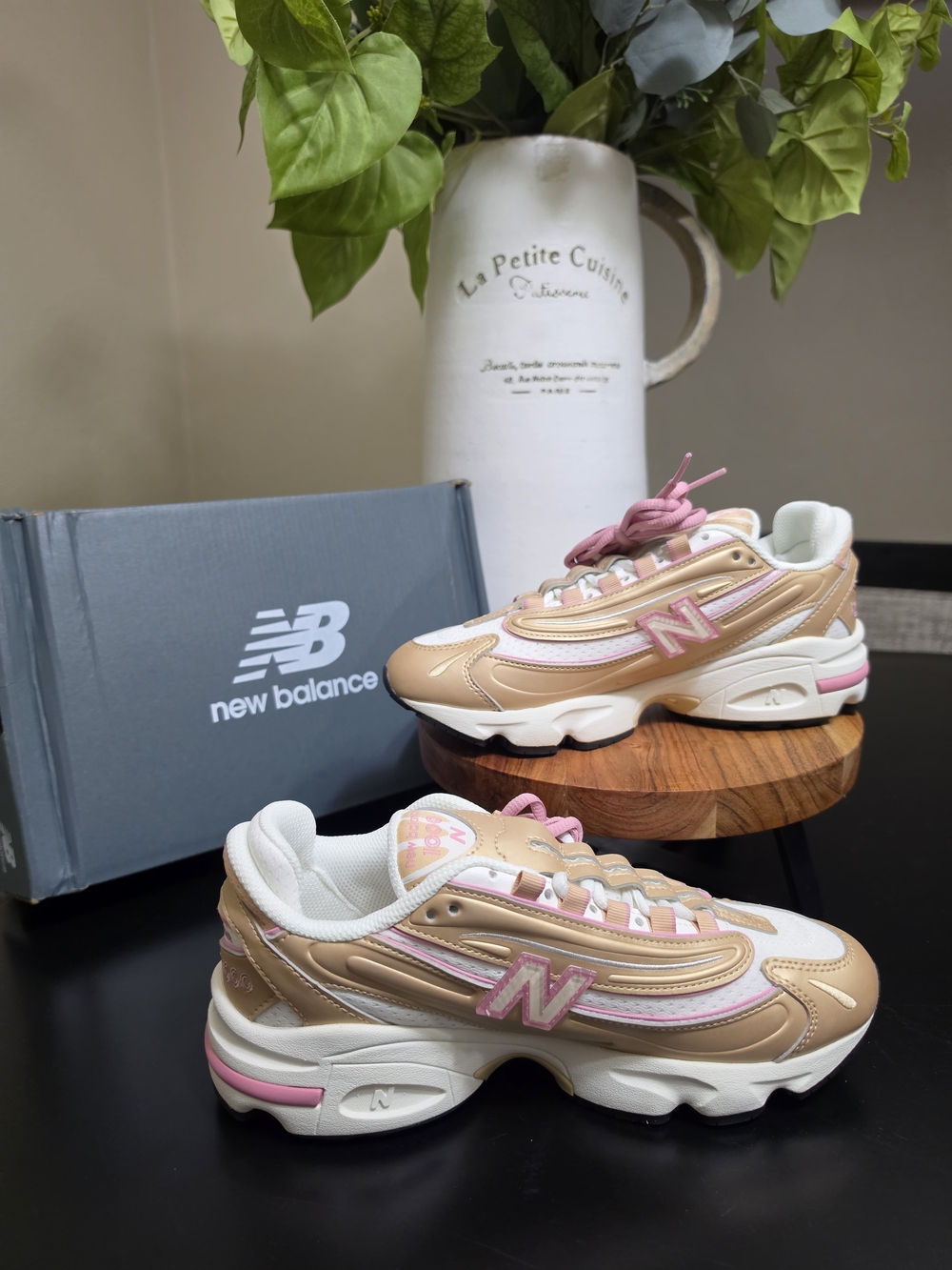 New Balance Pink & Beige Women's Sneakers "1000" Edition